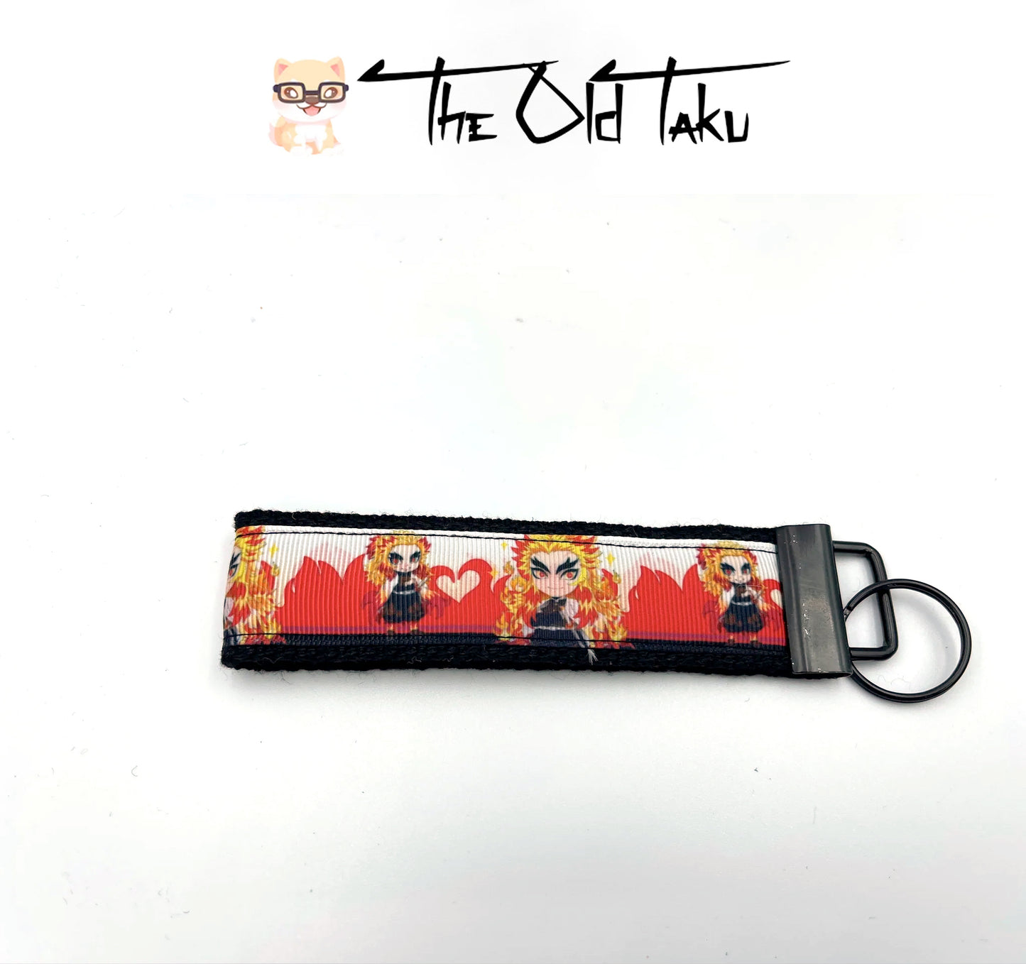 Demon Slayer- 1.25" Rengoku Heart Keychain