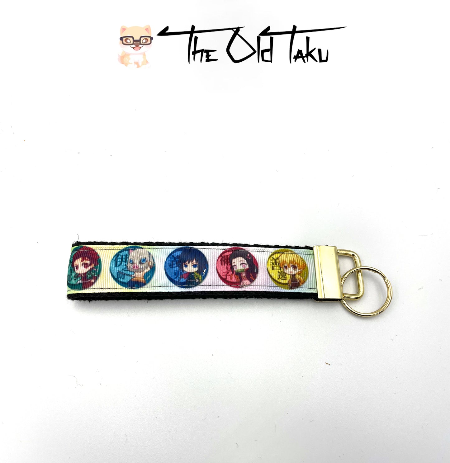 Demon Slayer- 1" Circle Profiles Keychain