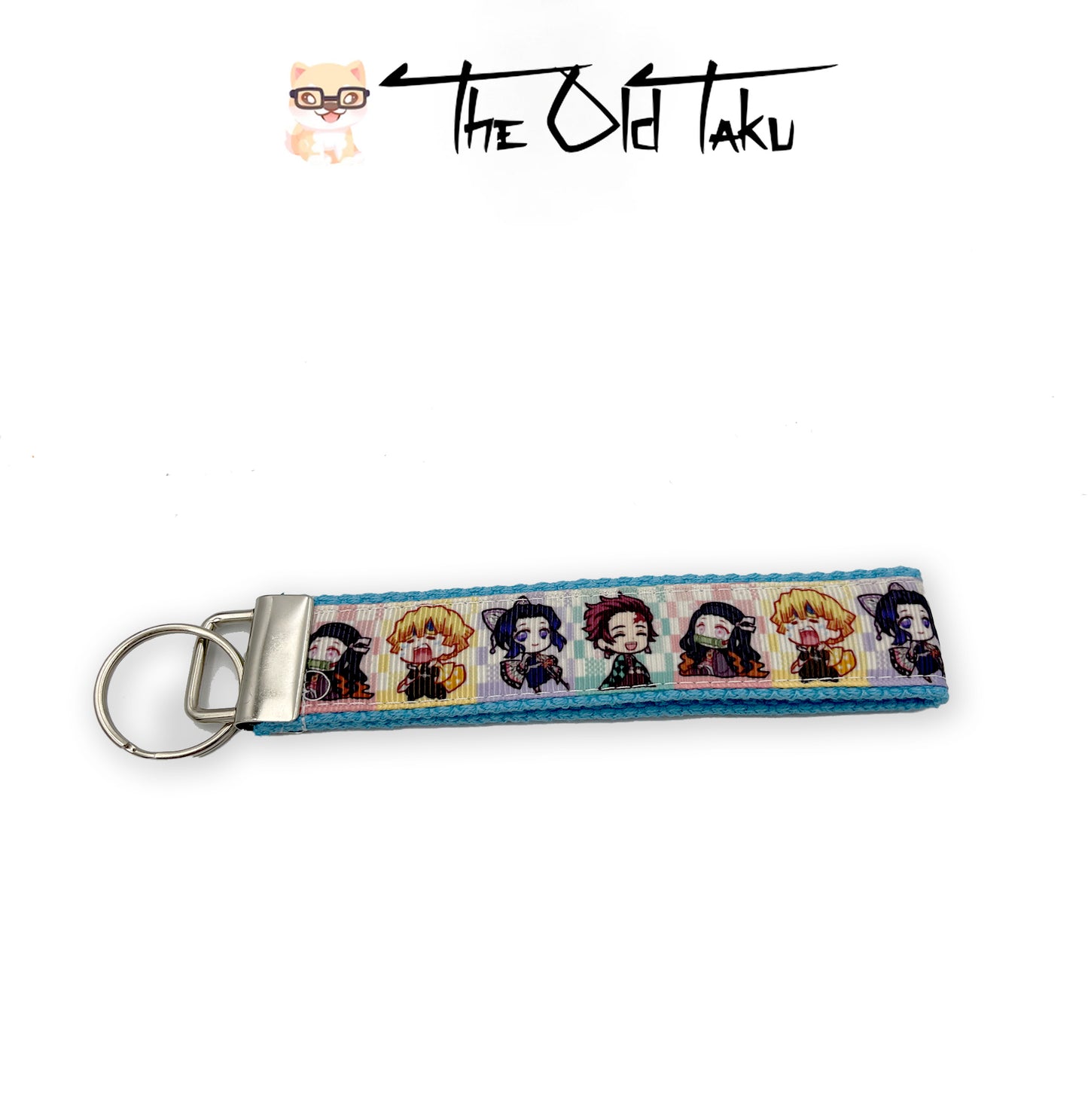 Demon Slayer- 1" Chibi Checkered Keychain