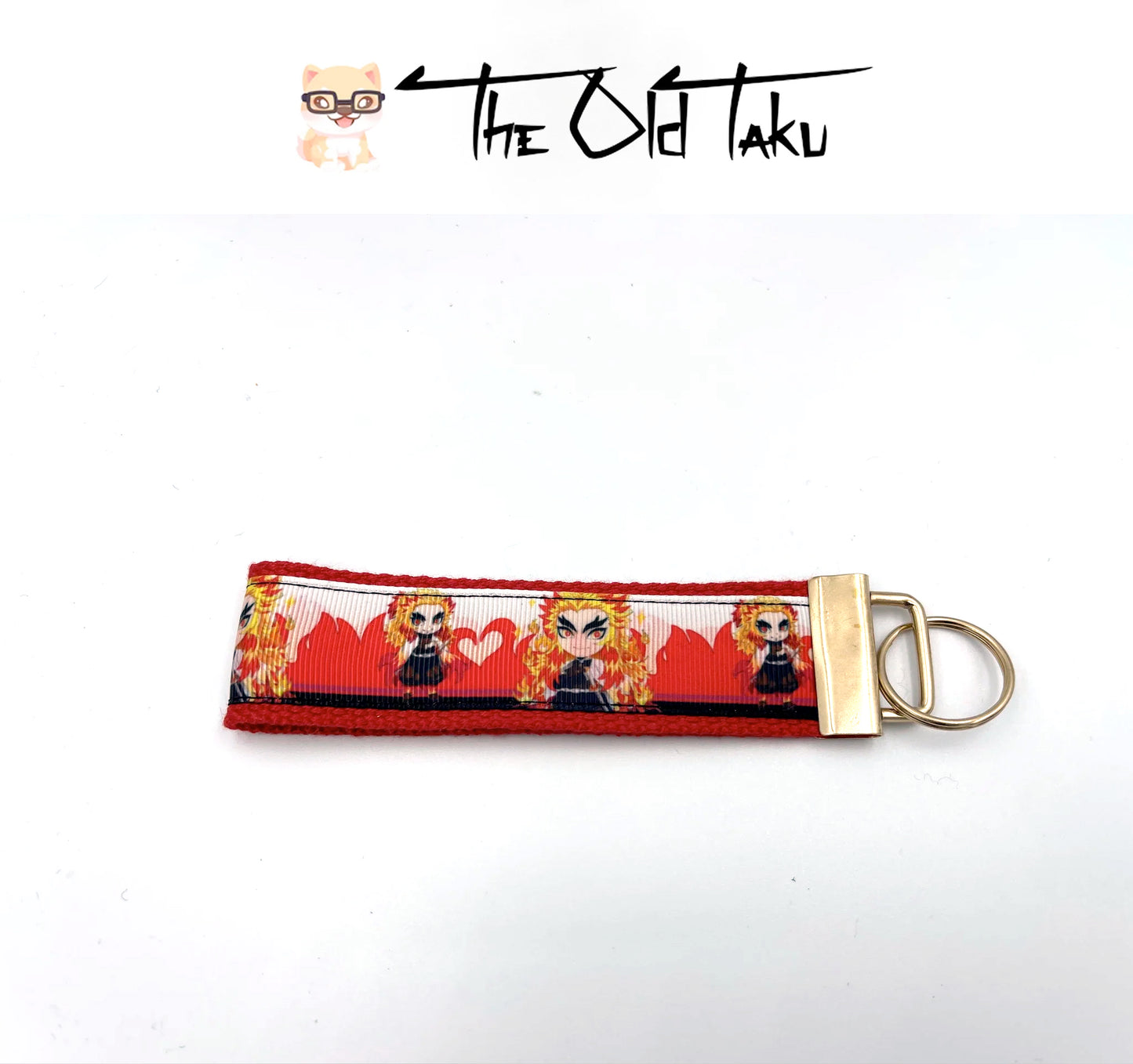 Demon Slayer- 1.25" Rengoku Heart Keychain