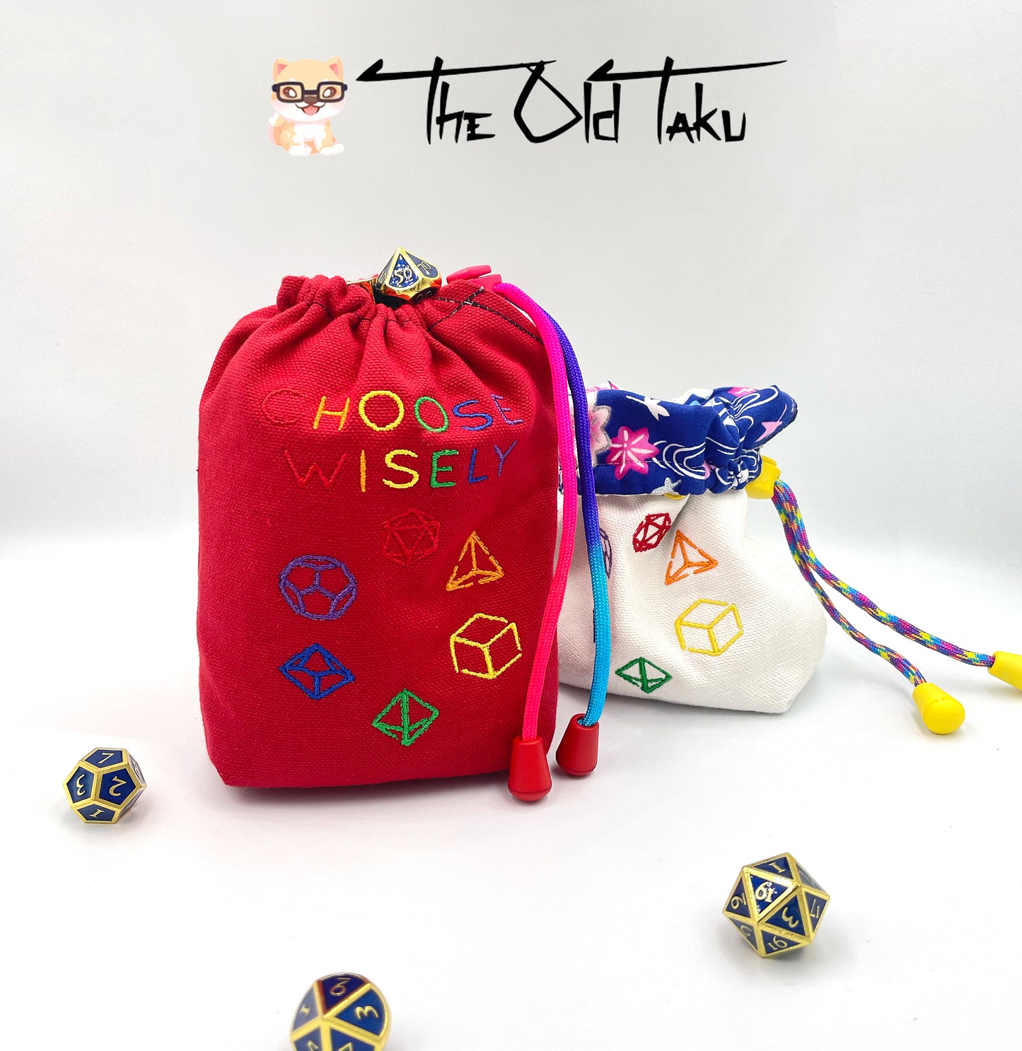 Choose Wisely- Embroidered Bag-Large